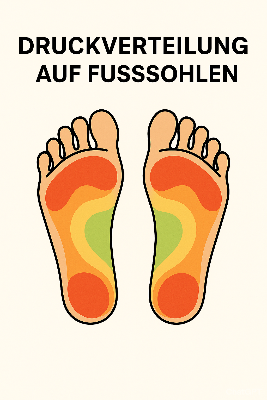 Drei-Punkte-Stellung des Fußes