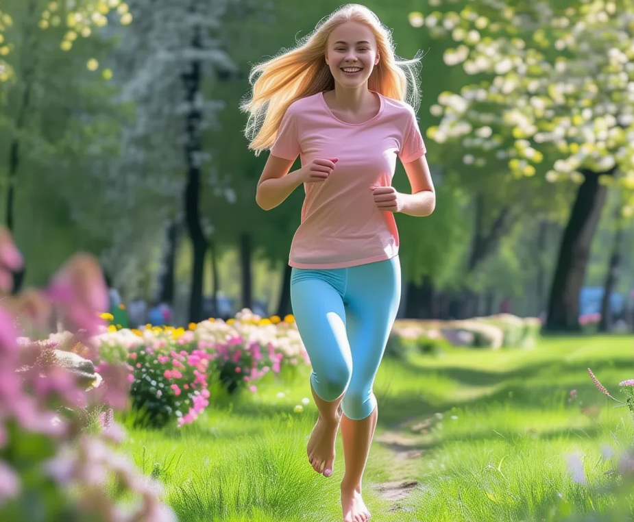 Barfuss joggen 1